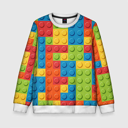 Детский свитшот Лего конструктор / 3D-Белый – фото 1