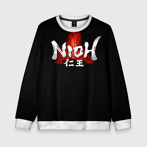 Детский свитшот Nioh / 3D-Белый – фото 1
