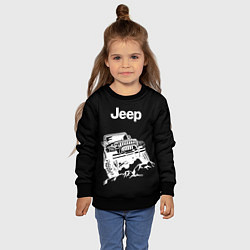 Свитшот детский Jeep, цвет: 3D-черный — фото 2