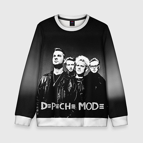 Детский свитшот Depeche Mode: mono / 3D-Белый – фото 1