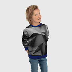 Свитшот детский Gray abstraction, цвет: 3D-синий — фото 2