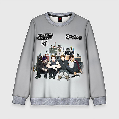 Детский свитшот 5 Seconds of Summer / 3D-Меланж – фото 1