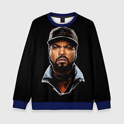 Свитшот детский Ice Cube, цвет: 3D-синий
