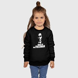 Свитшот детский Wake up Mr. Freeman, цвет: 3D-черный — фото 2