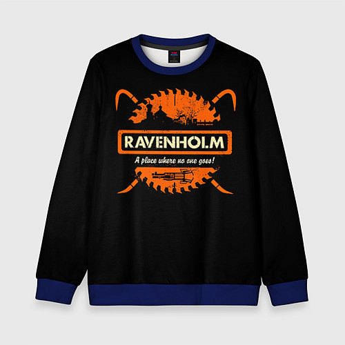 Детский свитшот Ravenholm / 3D-Синий – фото 1