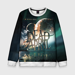 Свитшот детский Dead by April: Worlds Collide, цвет: 3D-белый