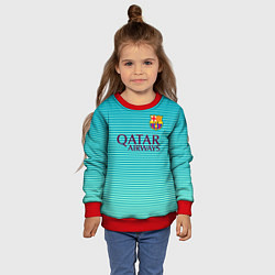Свитшот детский Barcelona FC: Aqua, цвет: 3D-красный — фото 2