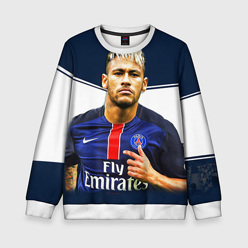 Детский свитшот Neymar: Fly Emirates / 3D-Белый – фото 1