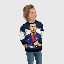 Свитшот детский Neymar: Fly Emirates, цвет: 3D-черный — фото 2