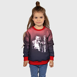 Свитшот детский Linkin Park Честер, цвет: 3D-красный — фото 2