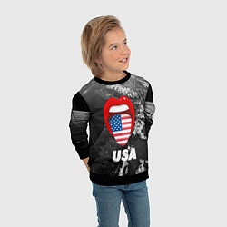 Свитшот детский USA, цвет: 3D-черный — фото 2