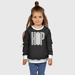 Свитшот детский Hip-Hop Inside, цвет: 3D-белый — фото 2