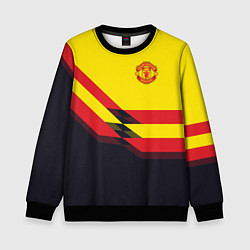 Свитшот детский Man United FC: Yellow style, цвет: 3D-черный