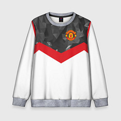 Детский свитшот Man United FC: Grey Polygons