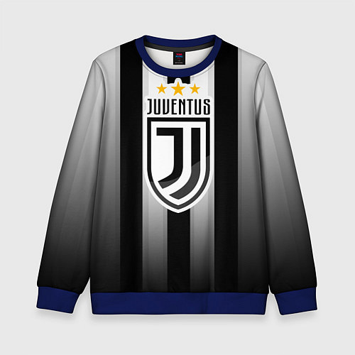 Детский свитшот Juventus FC: New logo / 3D-Синий – фото 1