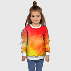 Свитшот детский Яркая абстракция, цвет: 3D-белый — фото 2