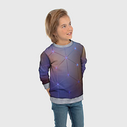 Свитшот детский НЕЙРОННАЯ СЕТЬ NEURAL NETWORK, цвет: 3D-меланж — фото 2