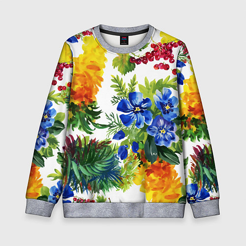 Детский свитшот Summer / 3D-Меланж – фото 1