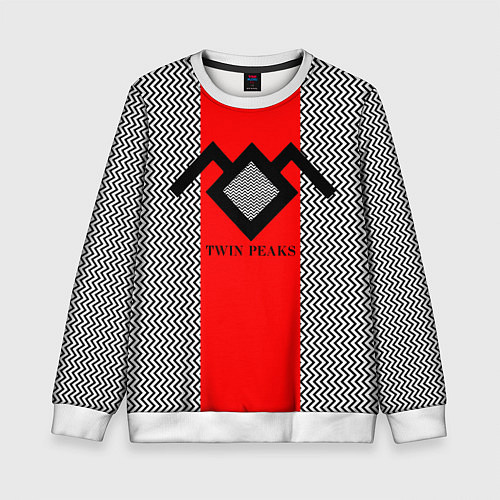 Детский свитшот Twin Peaks Mark / 3D-Белый – фото 1