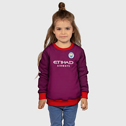 Свитшот детский Man City FC: Away 17/18, цвет: 3D-красный — фото 2