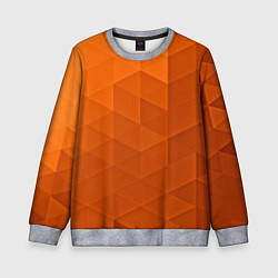 Свитшот детский Orange abstraction, цвет: 3D-меланж