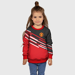 Свитшот детский Man UTD FC: Sport Line 2018, цвет: 3D-красный — фото 2