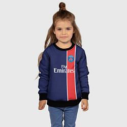 Свитшот детский FC PSG: Original, цвет: 3D-черный — фото 2