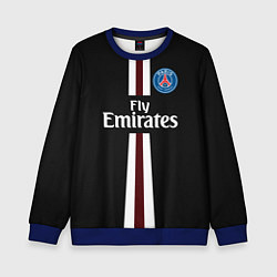 Свитшот детский PSG FC: Black 2018, цвет: 3D-синий