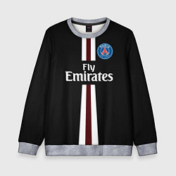 Свитшот детский PSG FC: Black 2018, цвет: 3D-меланж