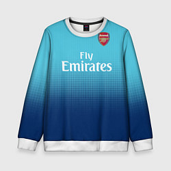 Свитшот детский Arsenal FC: Blue Away 17/18, цвет: 3D-белый
