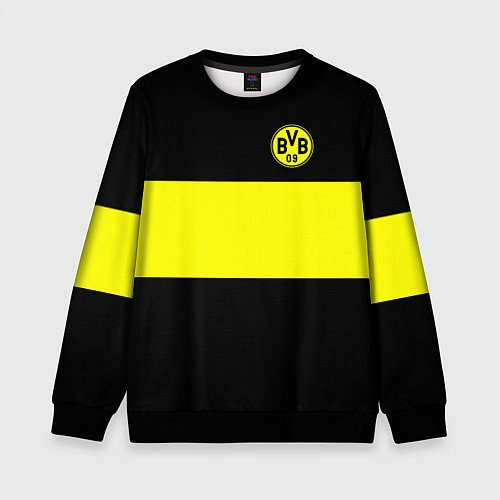 Детский свитшот Borussia 2018 Black and Yellow / 3D-Черный – фото 1