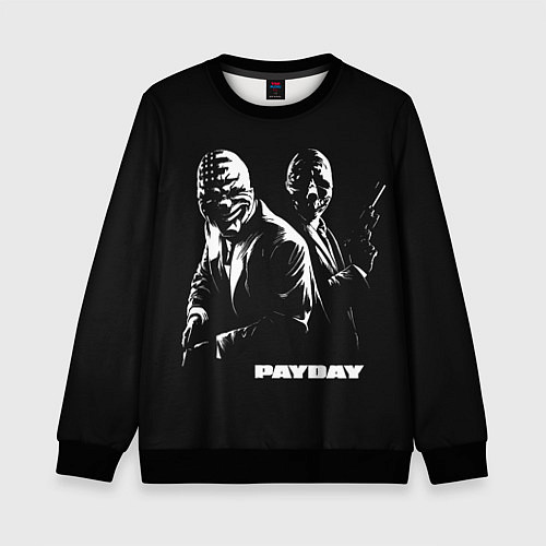 Детский свитшот Payday / 3D-Черный – фото 1