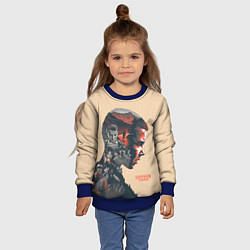 Свитшот детский Stranger Things, цвет: 3D-синий — фото 2