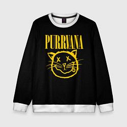 Свитшот детский Purrvana, цвет: 3D-белый