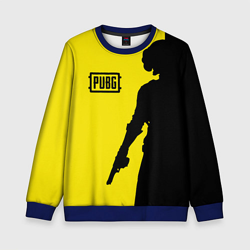 Детский свитшот PUBG: Yellow Shadow / 3D-Синий – фото 1