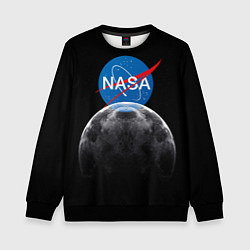 Свитшот детский NASA: Moon Rise, цвет: 3D-черный
