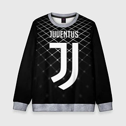 Свитшот детский FC Juventus: Black Lines, цвет: 3D-меланж