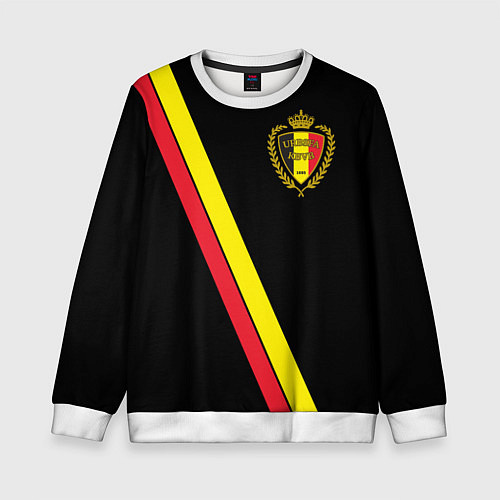 Детский свитшот Сборная Бельгии / 3D-Белый – фото 1