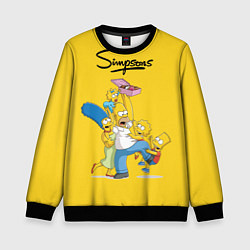 Свитшот детский Simpsons Family, цвет: 3D-черный