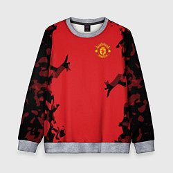 Свитшот детский FC Manchester United: Red Original, цвет: 3D-меланж