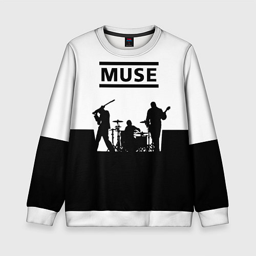 Детский свитшот Muse B&W / 3D-Белый – фото 1