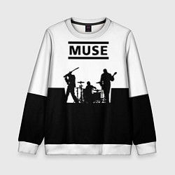 Свитшот детский Muse B&W, цвет: 3D-белый