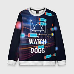Свитшот детский Watch Dogs, цвет: 3D-белый