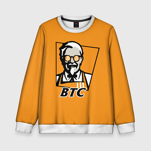 Детский свитшот BTC vs KFC / 3D-Белый – фото 1