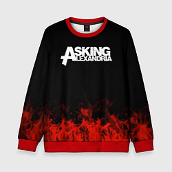 Свитшот детский Asking Alexandria: Flame, цвет: 3D-красный