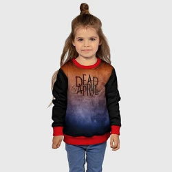 Свитшот детский Dead by April, цвет: 3D-красный — фото 2