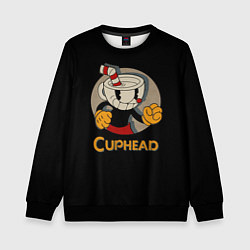 Свитшот детский Cuphead: Mugman, цвет: 3D-черный