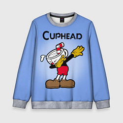 Свитшот детский Cuphead Dab, цвет: 3D-меланж