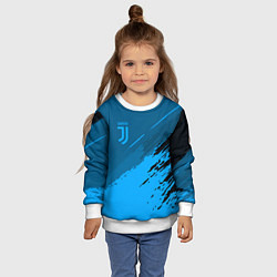 Свитшот детский FC Juventus: Blue Original, цвет: 3D-белый — фото 2