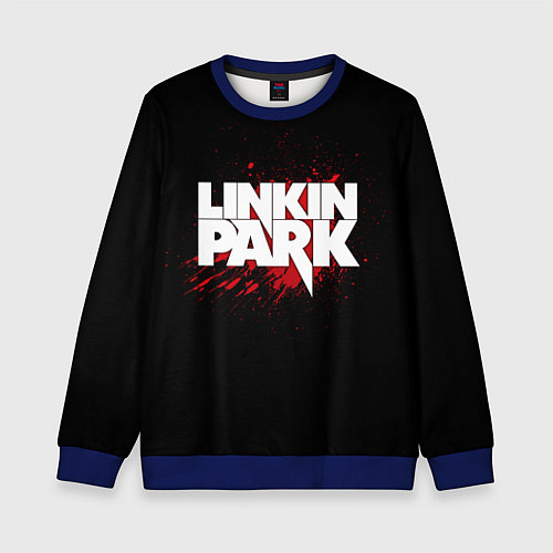 Детский свитшот Linkin Park: Drop of Blood / 3D-Синий – фото 1